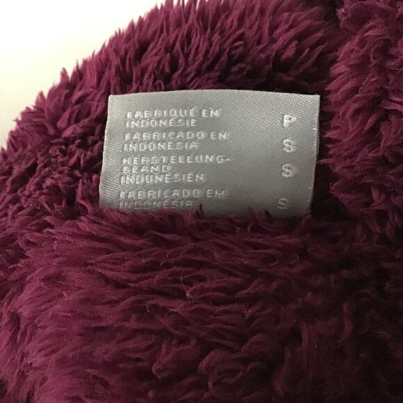 Columbia Womens S Raspberry By the Lake Plush Teddy Bear Fleece Zip Up Jacket - Picture 6 of 12